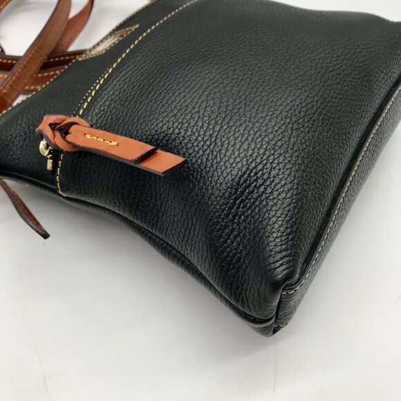 Dooney & Bourke Black Pebbled Grain Leather Dillen Crossbody Bag - Picture 7 of 11